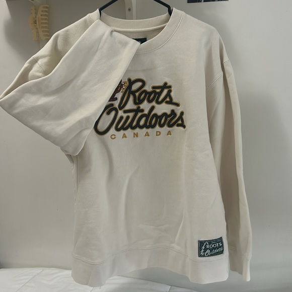 Roots Canada Cream Crewneck - Picture 1 of 6